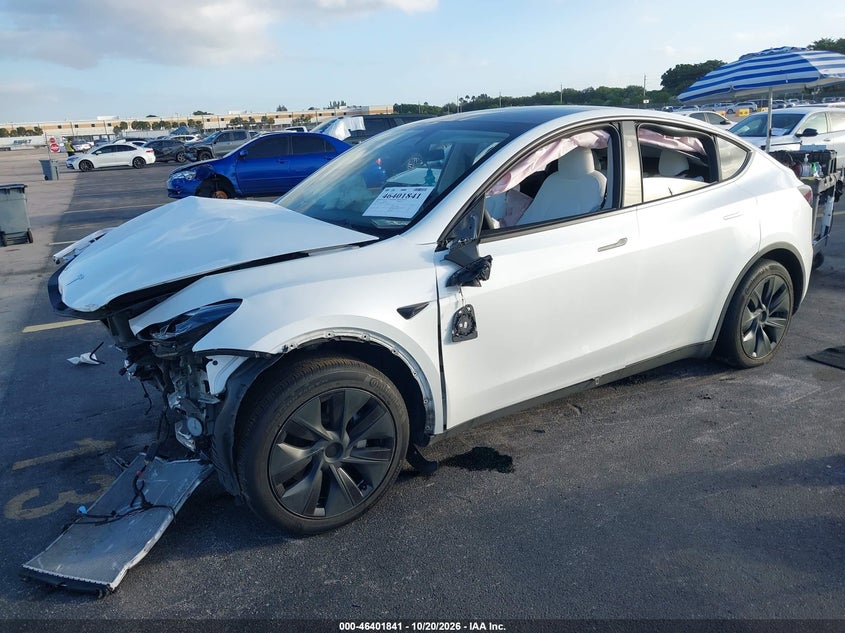 Vin: 7saygded8rf105727, lot: 46902200, tesla model y long range single motor rear-wheel drive/rwd 20242
