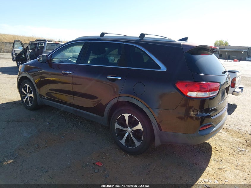 Vin: 5xyphda58gg029744, lot: 46902222, kia sorento 3.3l ex 20163