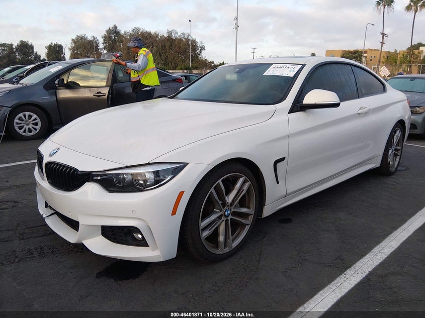2019 BMW 430I, Правый зад, IAAI, VIN WBA4W3C56KAF91585 — фото 2
