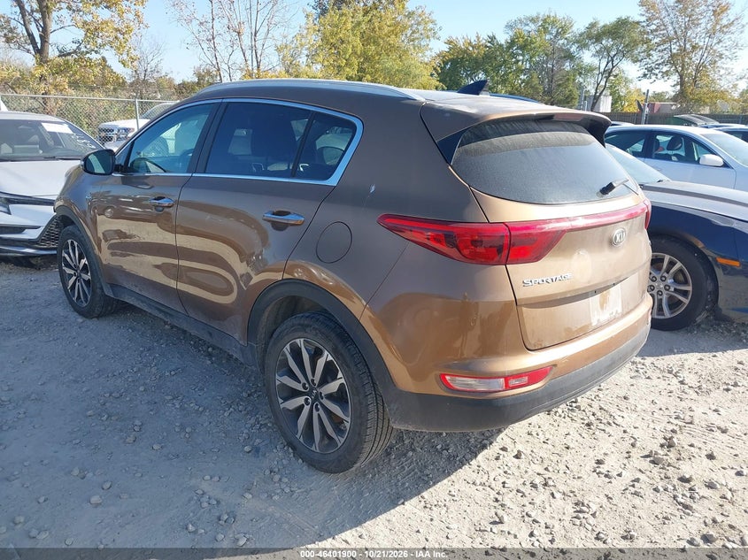 Vin: kndpncac6h7069336, lot: 46902258, kia sportage ex 20173