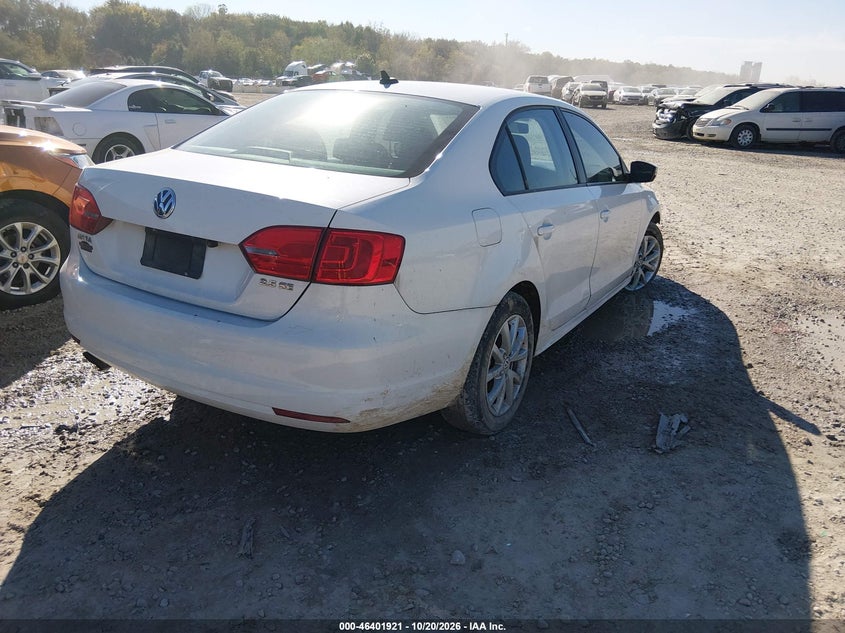 Vin: 3vwdx7aj4bm305589, lot: 46902279, volkswagen jetta 2.5l se 20114
