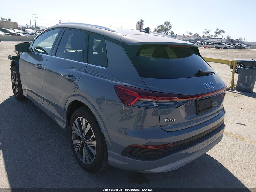 Vin: wa1acbfz0pp058019, lot: 46902296, audi q4 e-tron premium 40 rwd 20233
