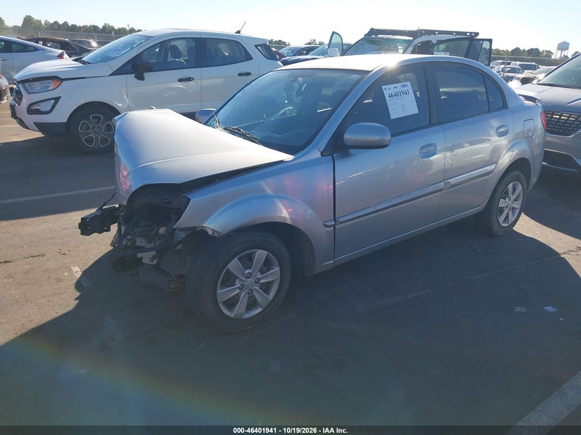 2010 Kia Rio Lx, Front End, IAAI, VIN KNADH4A33A6687738 — photo 2