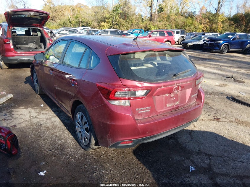 Vin: 4s3gtab6xl3735035, lot: 46902318, subaru impreza 5-door 20203