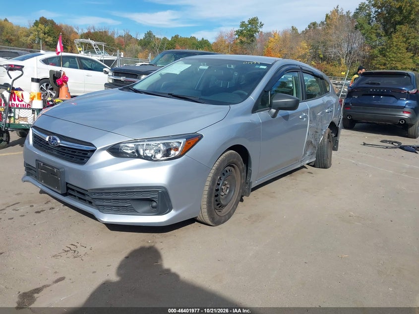 2022 Subaru Impreza Base 5-Door, Left Rear, IAAI, VIN 4S3GTAB68N3726420 — photo 2