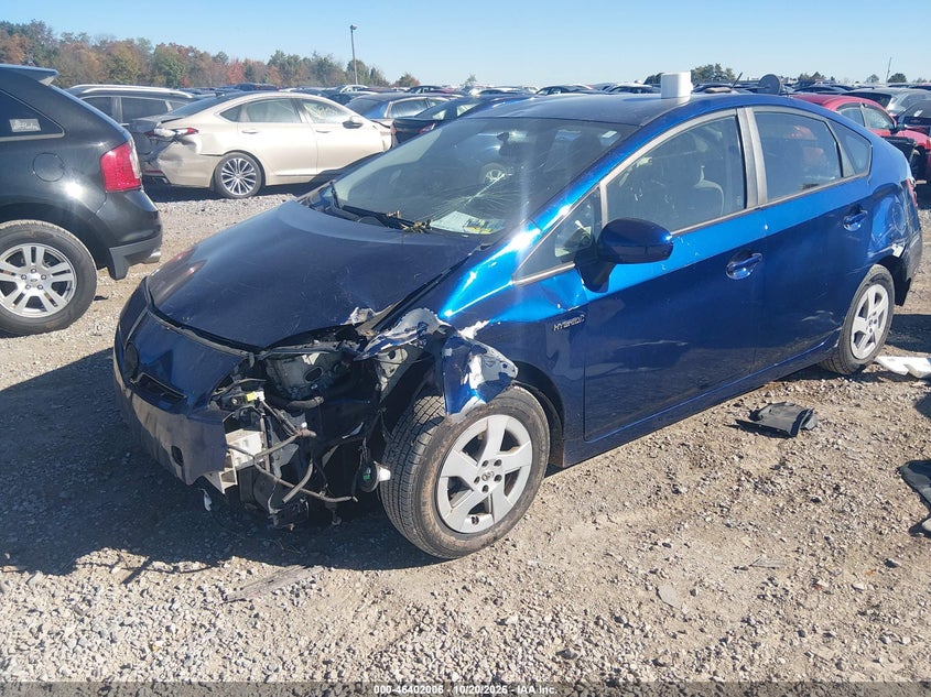 2011 Toyota Prius Three, All Over, IAAI, VIN JTDKN3DU1B0321248 — photo 2