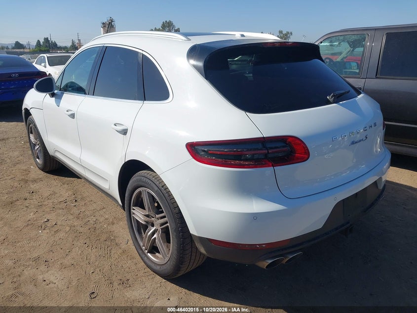 Vin: wp1ab2a52glb41891, lot: 46902373, porsche macan s 20163