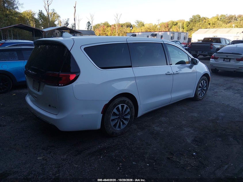 Vin: 2c4rc1l74nr122886, lot: 46902386, chrysler pacifica hybrid touring l 20224