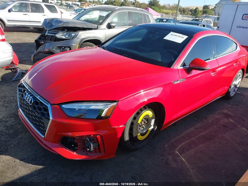 Vin: waufacf58ra027723, lot: 46902398, audi a5 sportback premium plus 45 tfsi quattro s tronic 20242