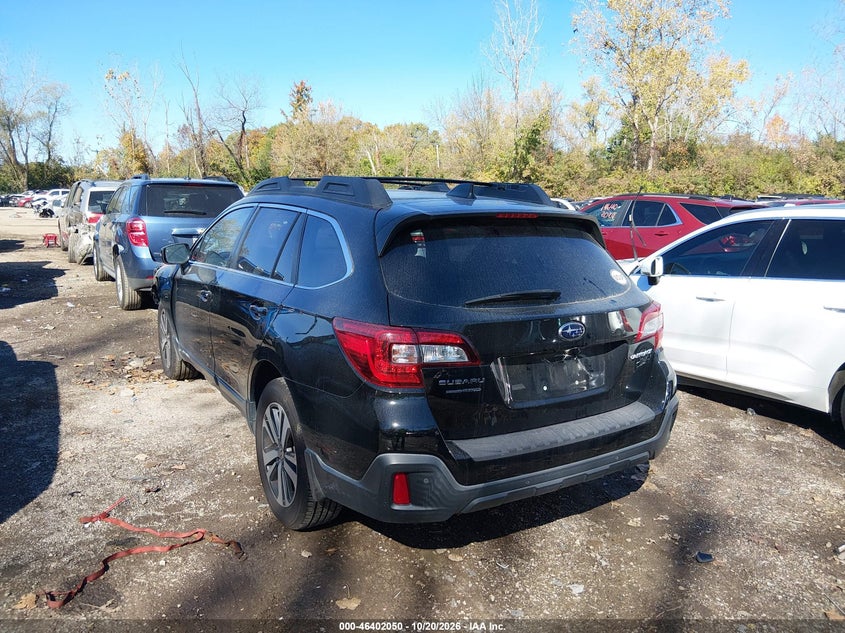 Vin: 4s4bsanc2j3235586, lot: 46902408, subaru outback 2.5i limited 20183