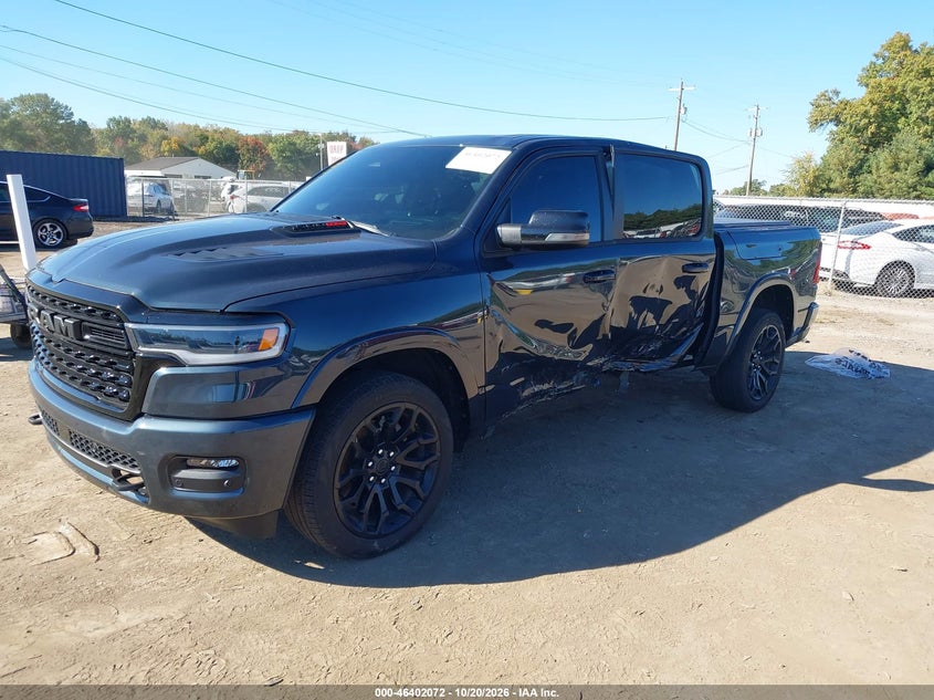Vin: 1c6srfhp3tn174887, lot: 46902430, ram 1500 limited  4x4 5'7 box 20262
