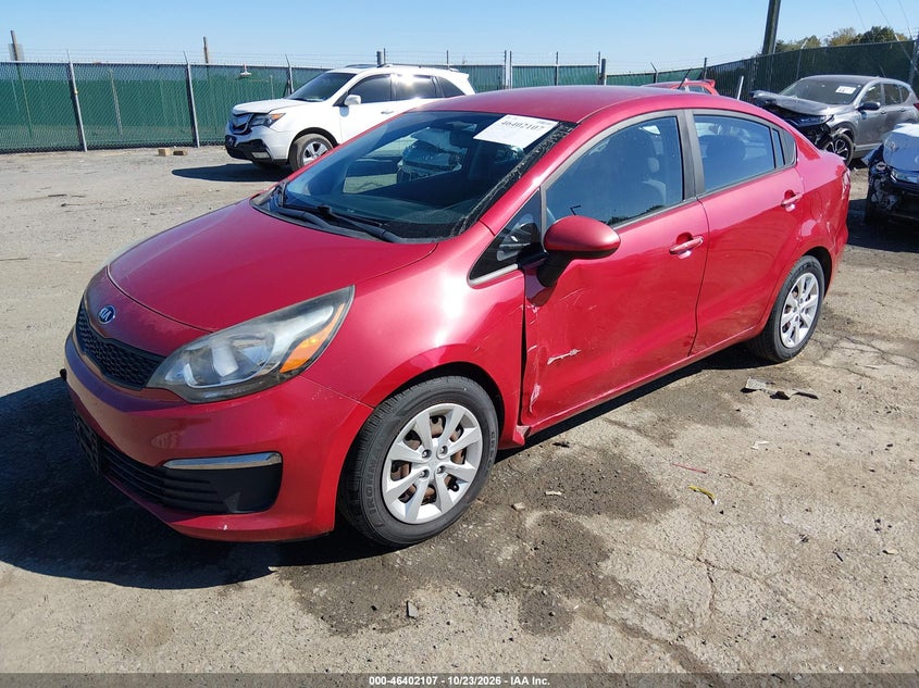 2017 Kia Rio Lx, Удар спереду, IAAI, VIN KNADM4A30H6059609 — фото 2
