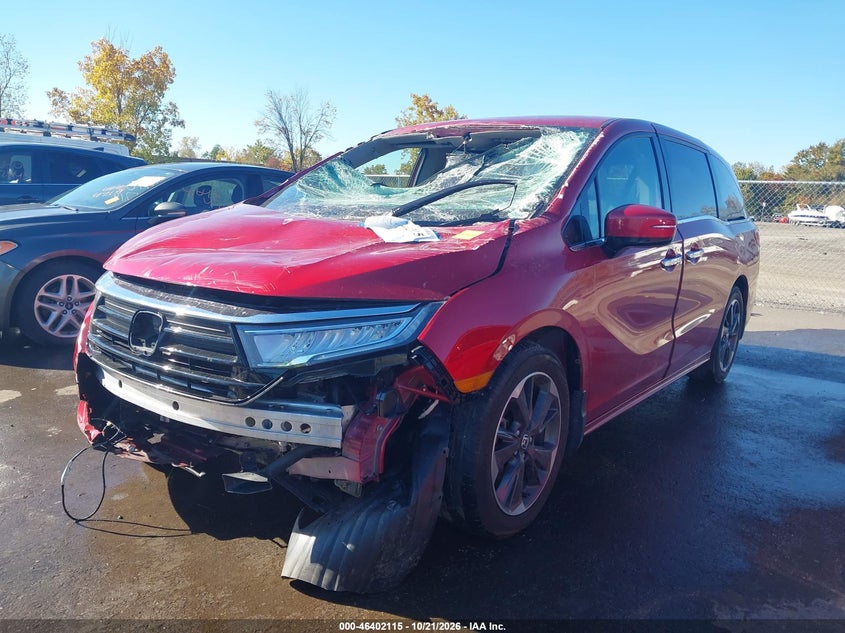 Vin: 5fnrl6h96nb061978, lot: 46902473, honda odyssey elite 20222