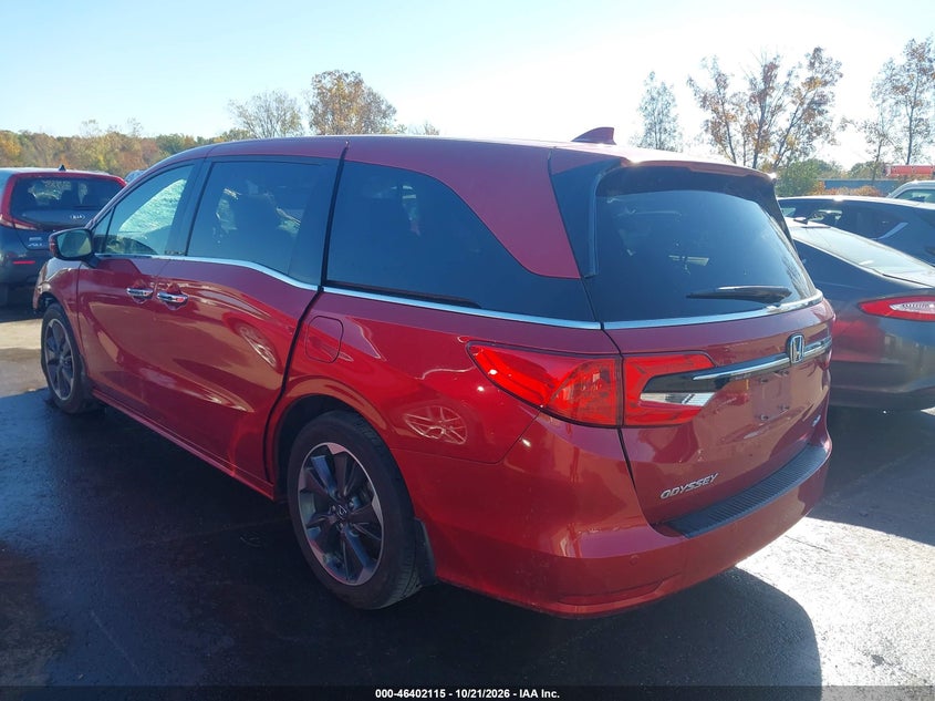 Vin: 5fnrl6h96nb061978, lot: 46902473, honda odyssey elite 20223