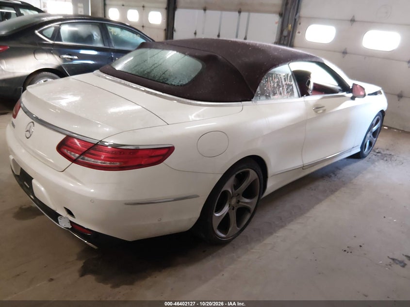 Vin: wddxk8cb9ha022336, lot: 46902485, mercedes-benz s 550 20174