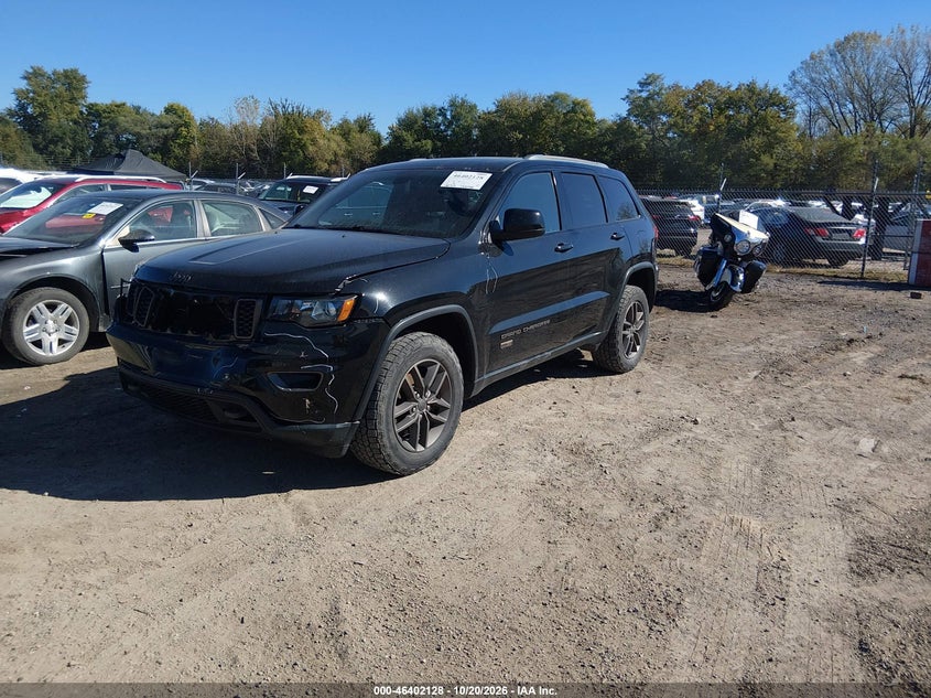 2017 Jeep Grand Cherokee 75Th Anniversary Edition 4X4, Удар спереди, IAAI, VIN 1C4RJFAG4HC624090 — фото 2