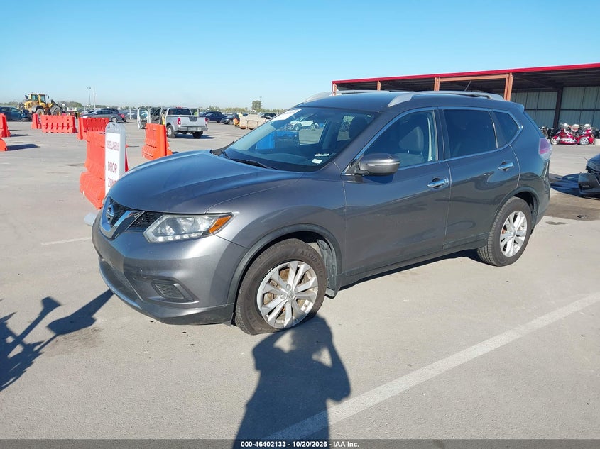 2015 Nissan Rogue Sv, Front End, IAAI, VIN KNMAT2MV1FP546738 — photo 2