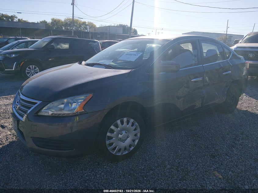 2014 Nissan Sentra Sv, Left Side, IAAI, VIN 3N1AB7APXEL670297 — photo 2