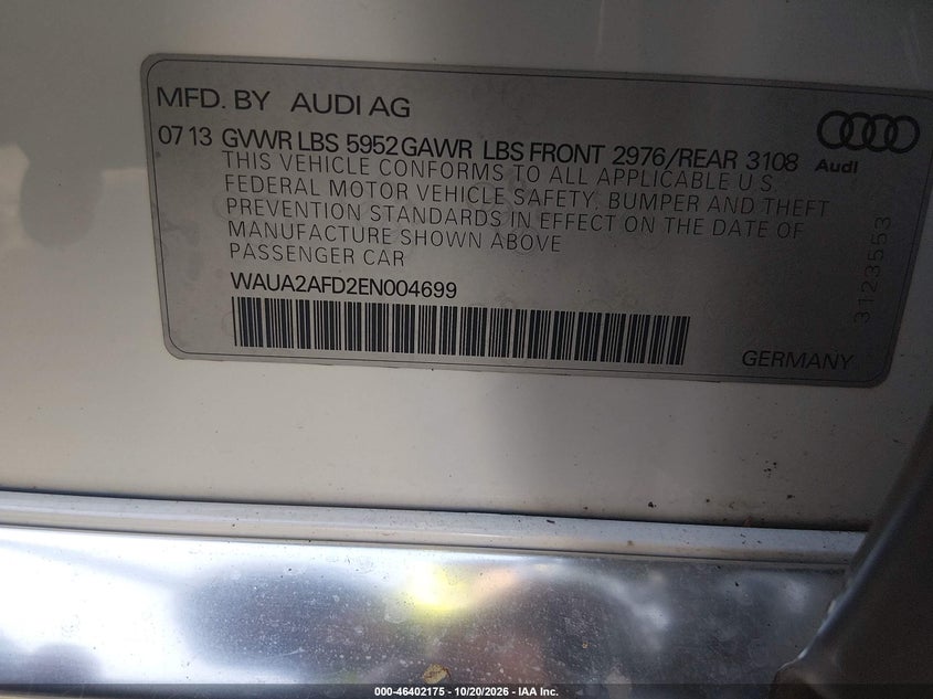 2014 AUDI A8 4.0T · Фото 9