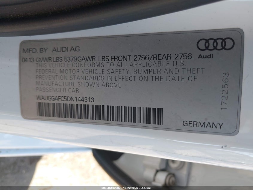 2013 AUDI A6 3.0T PREMIUM · Фото 9