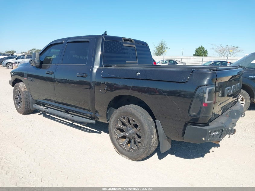 Vin: 1c6rr7mt9hs851019, lot: 46902583, ram 1500 night  4x4 5'7 box 20173