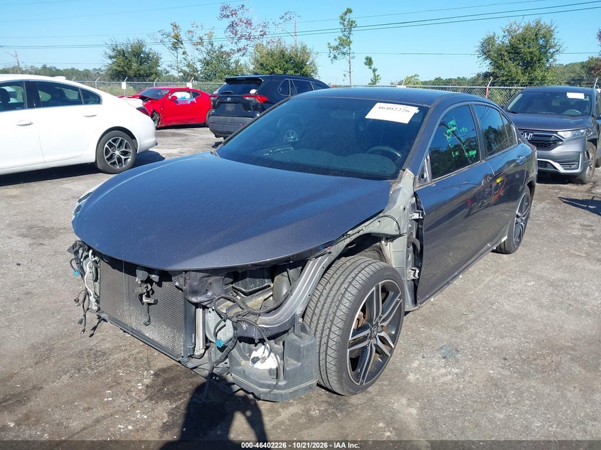 Vin: 1hgcr2f54ga075596, lot: 46902584, honda accord sport 20162