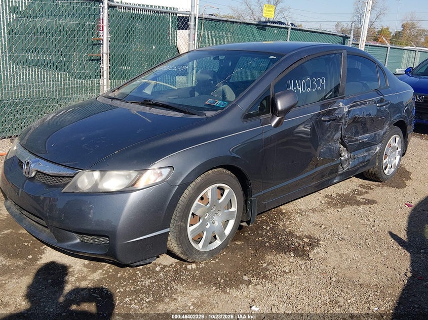 Vin: 19xfa1f50ae077279, lot: 46902687, honda civic lx 20102