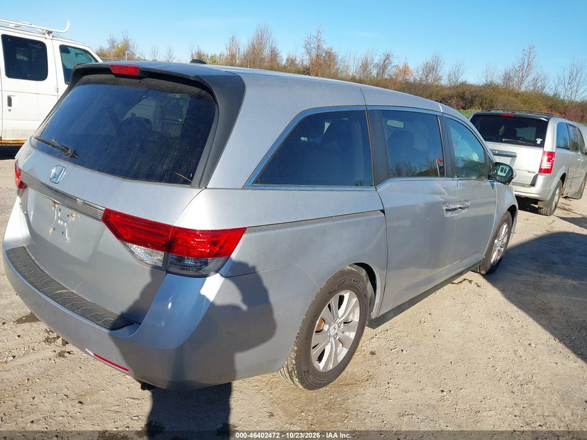 Vin: 5fnrl5h60eb048563, lot: 46902830, honda odyssey ex-l 20144