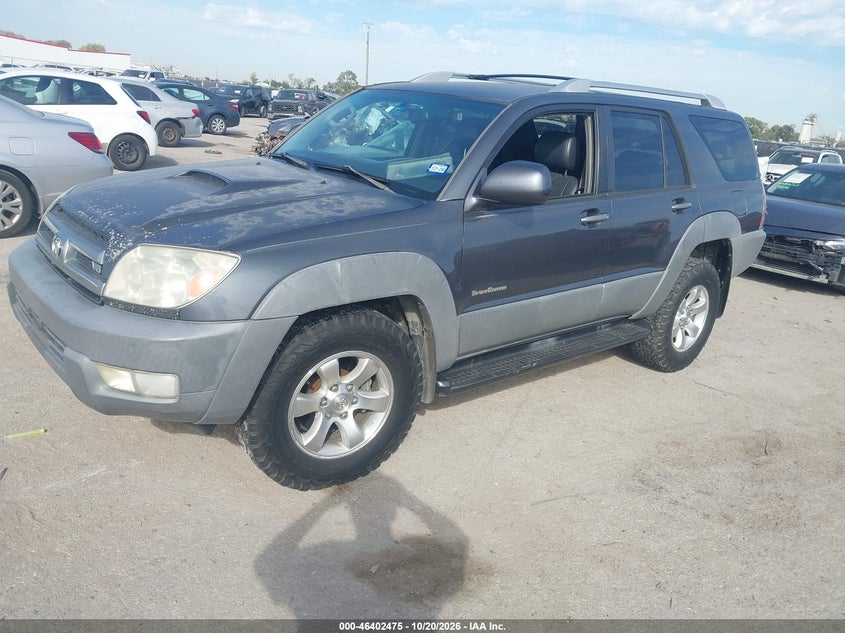 2003 Toyota 4Runner Sr5 Sport V8, Удар сзади, IAAI, VIN JTEZT14R630003708 — фото 2
