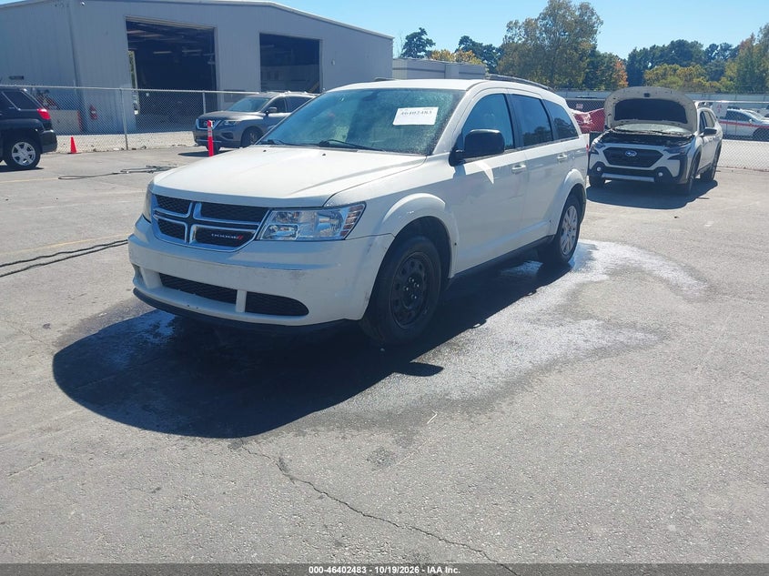 2018 Dodge Journey Se, Обычный износ, IAAI, VIN 3C4PDCAB3JT447933 — фото 2