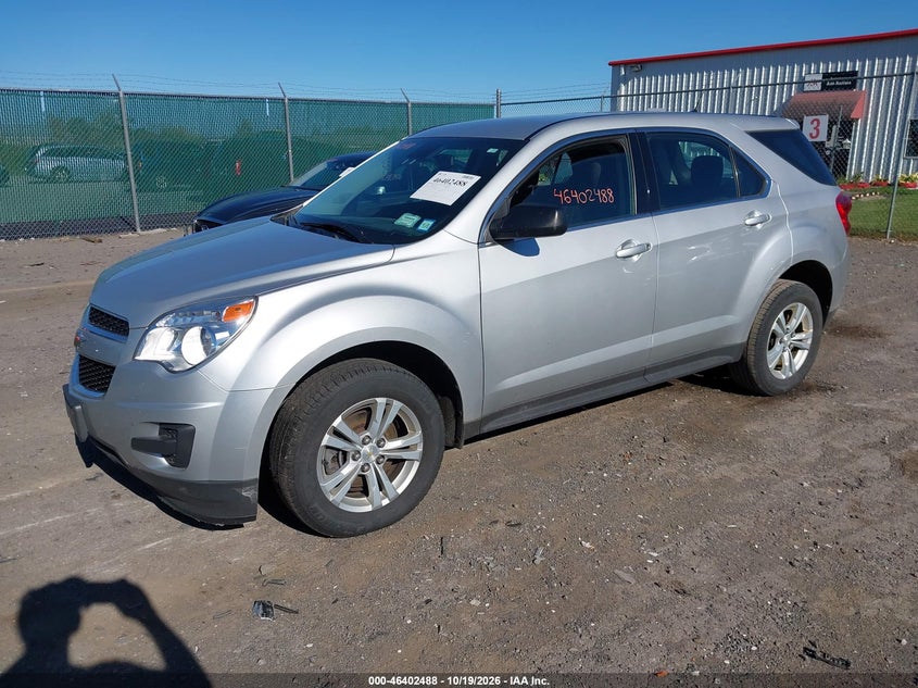 2013 Chevrolet Equinox Ls, Normal Wear & Tear, IAAI, VIN 1GNALBEK4DZ103030 — photo 2