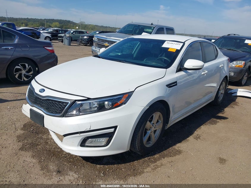 2014 Kia Optima Lx, Front End, IAAI, VIN KNAGM4A78E5464053 — photo 2