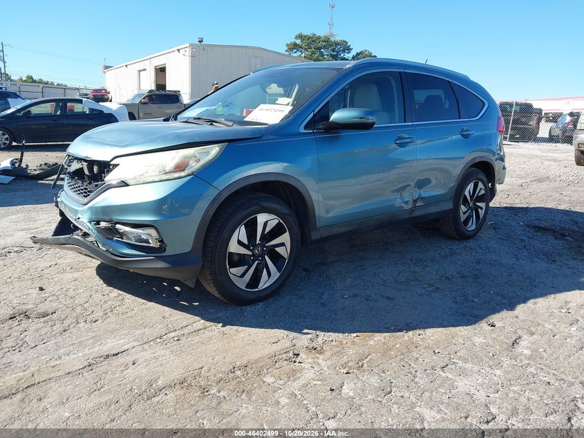 Vin: 5j6rm3h95gl010560, lot: 46902857, honda cr-v touring 20162