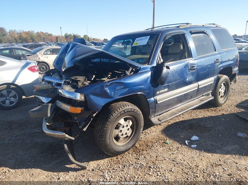 2002 Chevrolet Tahoe Lt, Front End, IAAI, VIN 1GNEK13Z02J214846 — photo 2