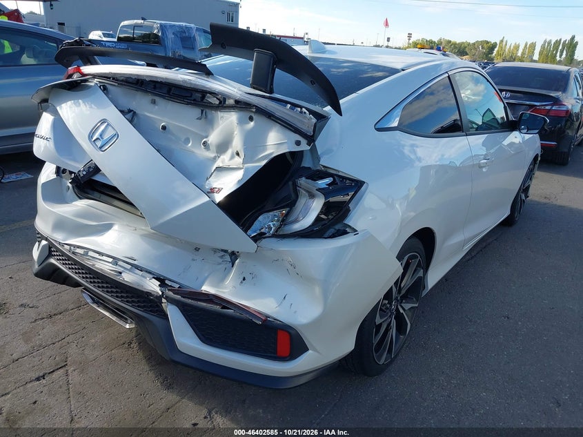 Vin: 2hgfc3a52jh756148, lot: 46902943, honda civic si 20184