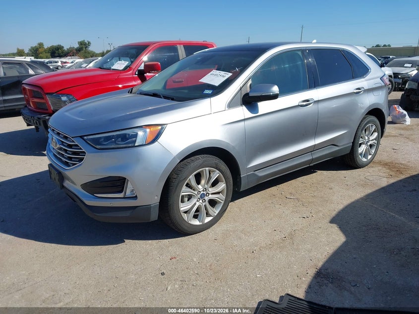 Vin: 2fmpk3k99lba72528, lot: 46902948, ford edge titanium 20202