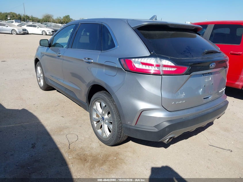 Vin: 2fmpk3k99lba72528, lot: 46902948, ford edge titanium 20203