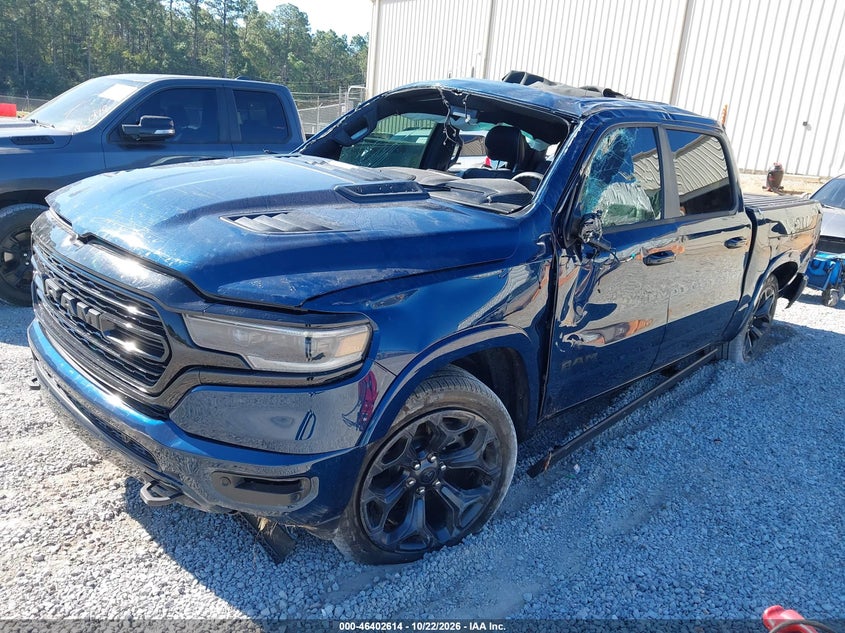 2024 Ram 1500 Limited 4X4 5'7 Box, Rollover, IAAI, VIN 1C6SRFHT7RN139310 — photo 2