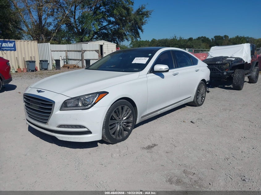 Vin: kmhgn4jf3hu173330, lot: 46903014, genesis g80 5.0 ultimate 20172
