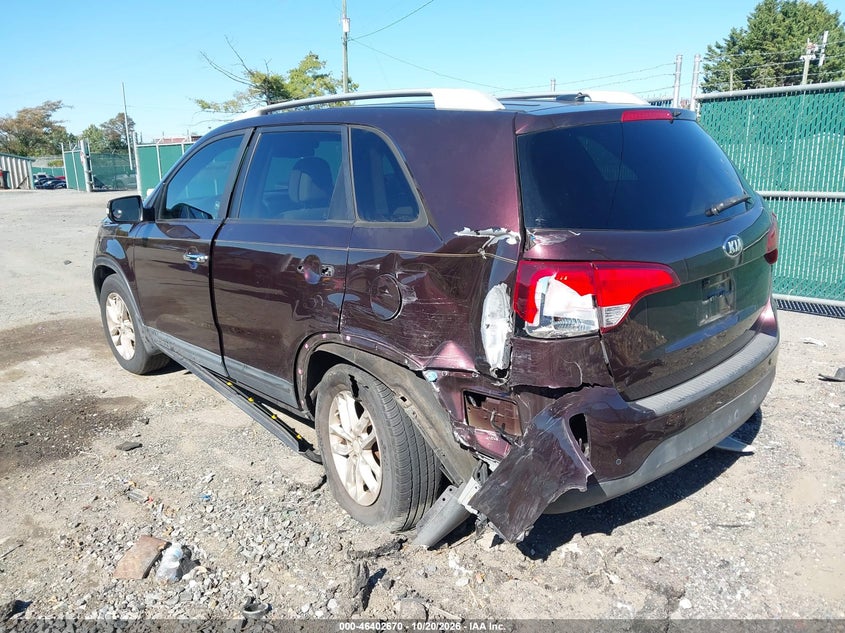 Vin: 5xykt4a77fg588677, lot: 46903028, kia sorento lx v6 20153