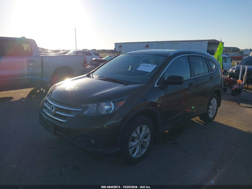 2014 Honda Cr-V Ex-L, Rear, IAAI, VIN 2HKRM4H79EH692810 — photo 2