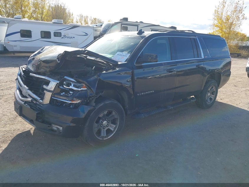 Vin: 1gnskhkc8kr337210, lot: 46903051, chevrolet suburban lt 20192