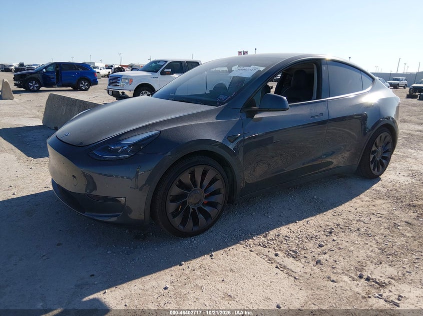 Vin: 7saygdef9nf540915, lot: 46903075, tesla model y performance dual motor all-wheel drive 20222