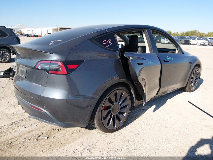 Vin: 7saygdef9nf540915, lot: 46903075, tesla model y performance dual motor all-wheel drive 20224