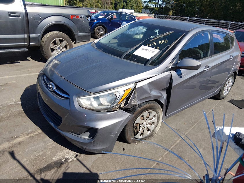 Vin: kmhct5ae2fu217610, lot: 46903088, hyundai accent gs 20152
