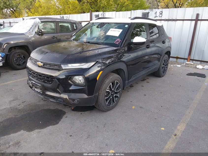 Vin: kl79mssl2mb130559, lot: 46903092, chevrolet trailblazer awd activ 20212