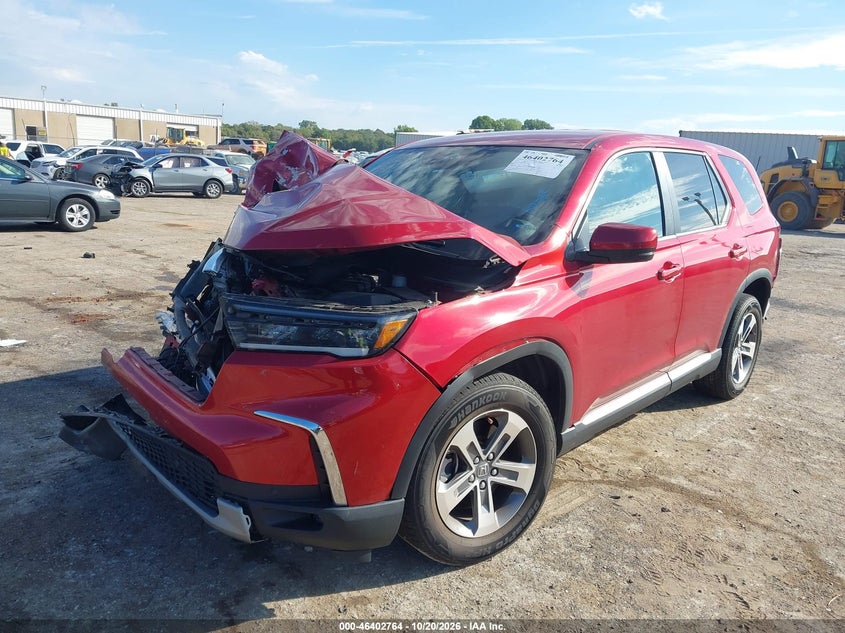 2025 Honda Pilot Ex-L, Front End, IAAI, VIN 5FNYG2H40SB014938 — photo 2