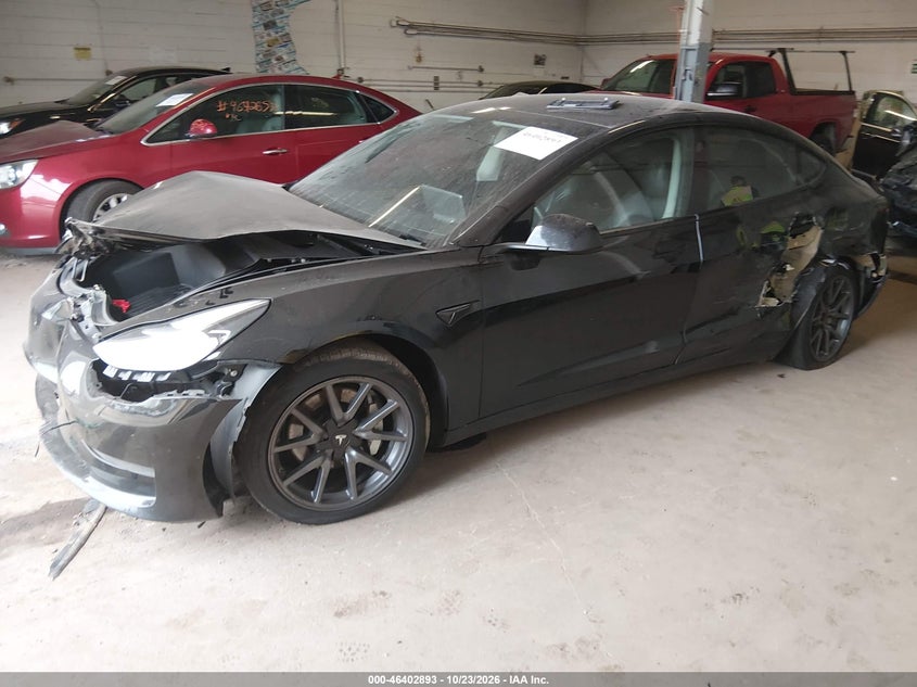 Vin: 5yj3e1eb2mf036293, lot: 46903251, tesla model 3 long range dual motor all-wheel drive 20212