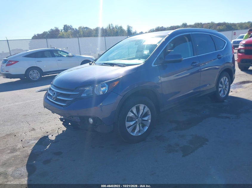 2014 Honda Cr-V Ex-L, Front End, IAAI, VIN 2HKRM3H73EH546803 — photo 2