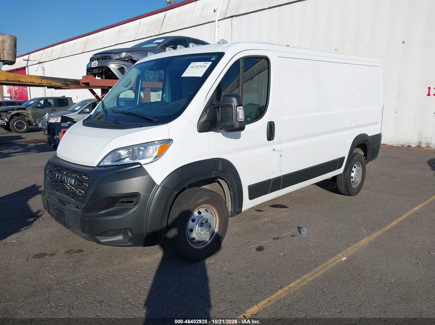 Vin: 3c6lrvag6pe600591, lot: 46903286, ram promaster 1500 low roof 136 wb 20232